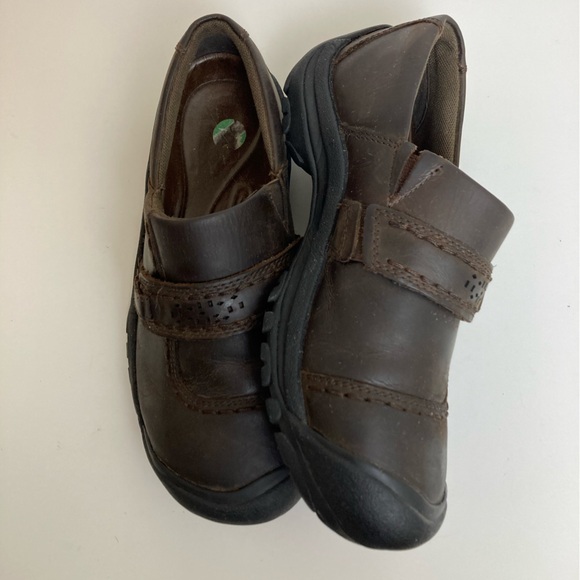 Keen Kaci Brown Leather Full Grain Women’s Slip On Shoes #SR - Picture 6 of 9